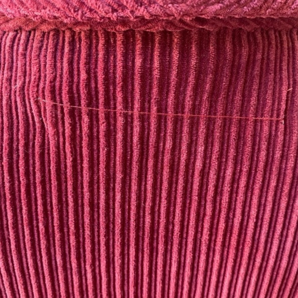 Raquel Allegra Rancho Ombre Wide-Wale Corduroy Swing Coat S Burgundy NWT - Picture 7 of 10